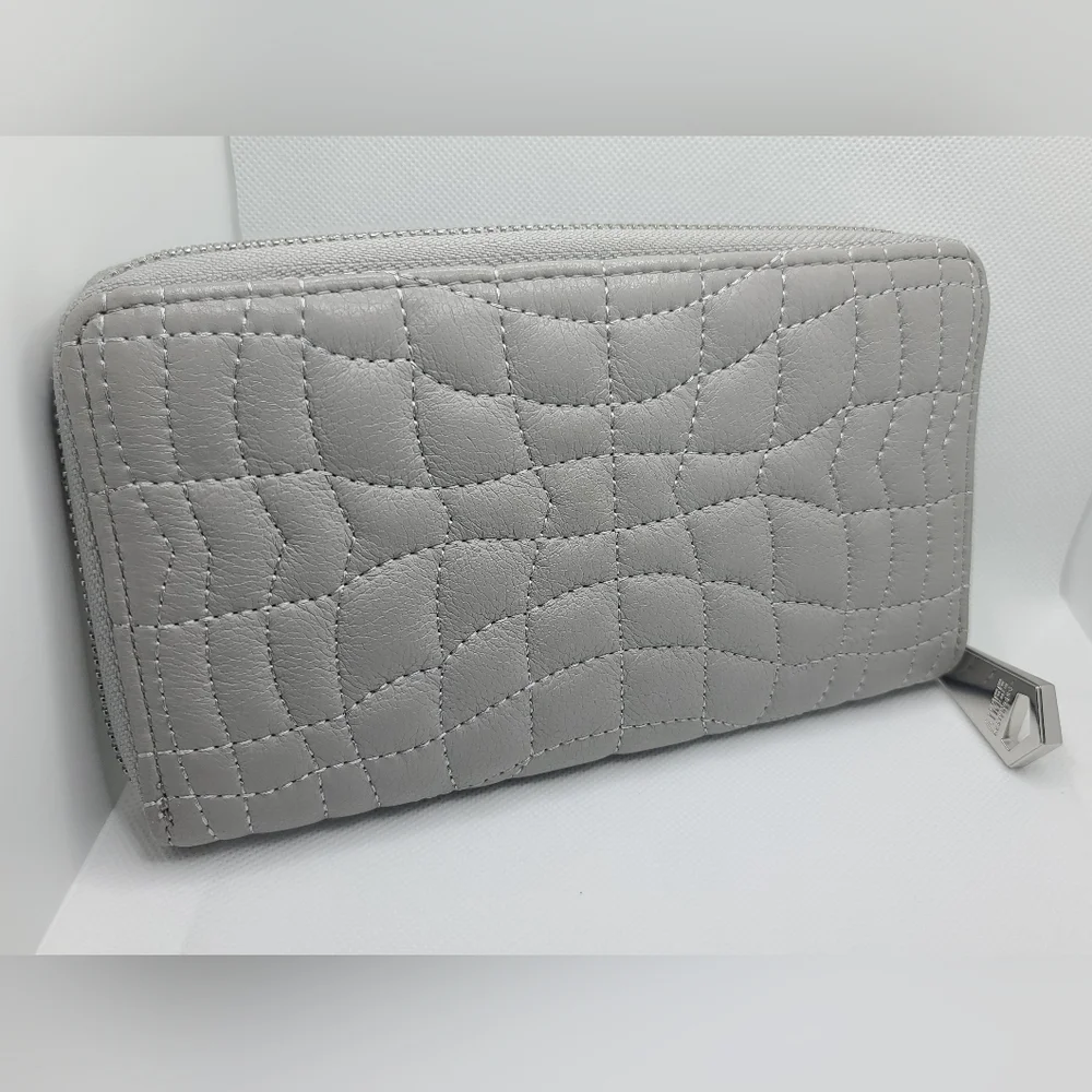 Aimee Kestenberg Light Grey Leather Wallet - Picture 3 of 6